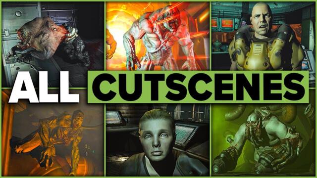 Doom 3: Redux - All Cutscenes (With Subtitles)