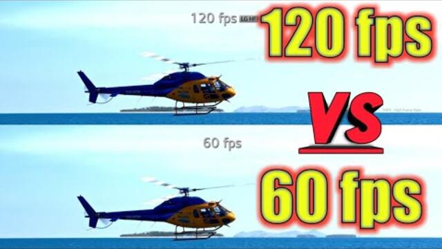 60 fps vs 120 fps Video Comparison - LG High Frame Rate