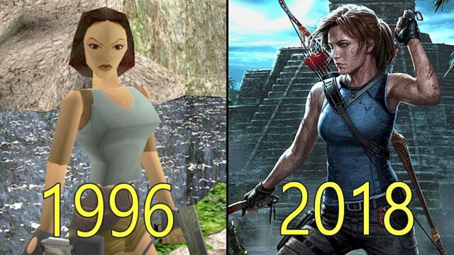 Evolution of Tomb Raider Games 1996-2018