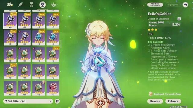 Level Up Char and Artefact | Genshin Impact