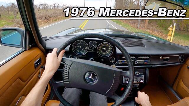 Driving the 1976 Mercedes-Benz 240D Manual 4 Speed - Quirky Diesel Luxury (POV Binaural Audio)