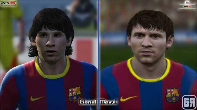 Pro Evolution Soccer 2011 vs. FIFA 11 - FC Barcelona + FC Bayern HD
