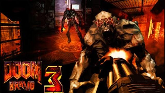 Doom 3 Bravo mod, version 4.2 gameplay - Communications Tower