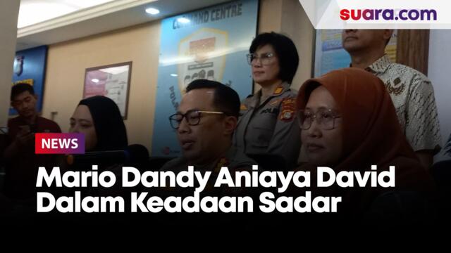 Polisi Sebut Mario Dandy Aniaya David Dalam Keadaan Sadar Tanpa Pengaruh Alkohol atau Narkoba 