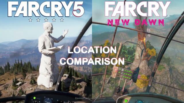 Far Cry 5 vs Far Cry New Dawn, Compare All Locations