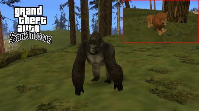 GTA San Andreas - Adding Animals in the Woods | Animals Wild Life Mod in GTA San Andreas | 2021 PC