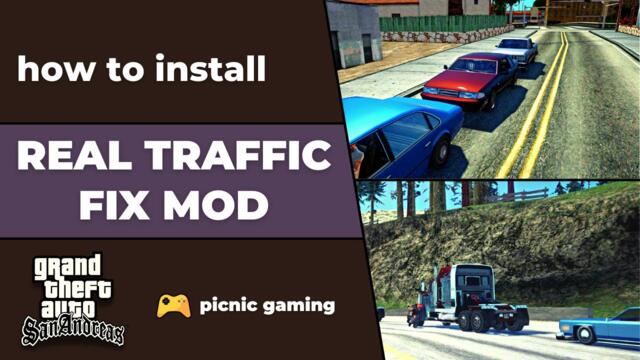 How to install Real Traffic Fix Mod for GTA San Andreas | Intelligent Traffic Mod GTA SA