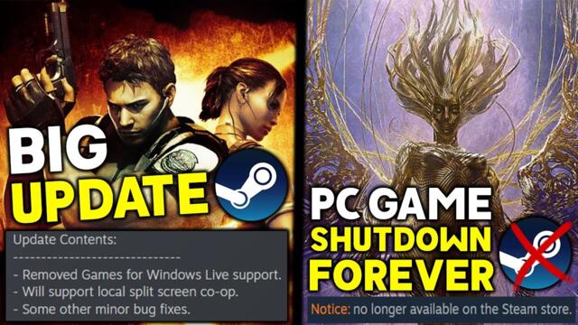 HUGE STEAM GAME NEWS - BIG CLASSIC GAME UPDATE + GAME SHUTDOWN FOREVER!