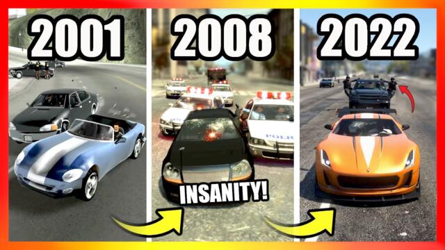 Evolution of 6-STAR CHASES in GTA Games! (2001 → 2022)