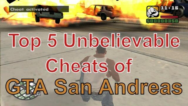 Top 5 Unbelievable Cheats Of GTA San Andreas [Part 2]