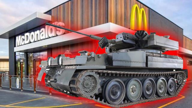 Пазаруване от Макдоналдс с Танк