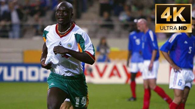 France - Senegal world cup 2002 EN/GR commentary | 4K UHD 60 fps |