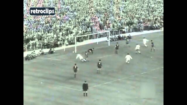 1957 Real Madrid vs Barcelona 3-0 (Raymond Kopa, Héctor Rial, Di Stefano) Partido Ida Liga
