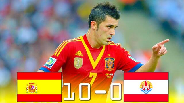 Spain 10 - 0 Tahiti ● Confederations Cup 2013 | Extended Highlights & Goals