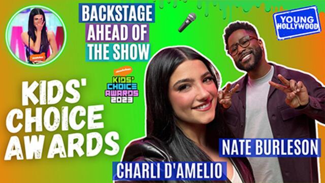 Co-Hosts Charli D'Amelio & Nate Burleson Get Ready For The KCAs