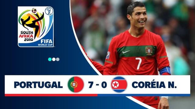 Portugal 7 x 0 Coréia do Norte - O DIA EM QUE CR7 & CIA APLICOU UMA GOLEADA NOS NORTE COREANO