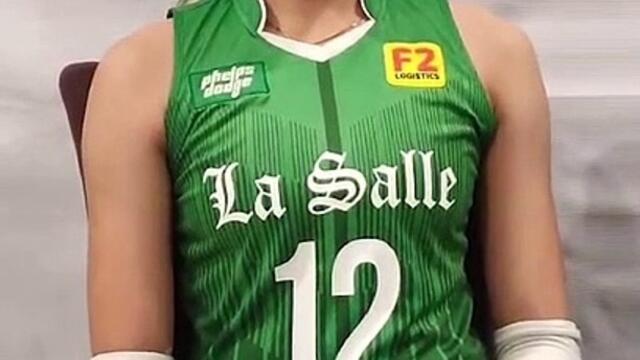 Angel Canino gives credit to the whole La Salle Spikers