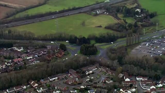 Aerial pictures show scene of deadly Cardiff car crash