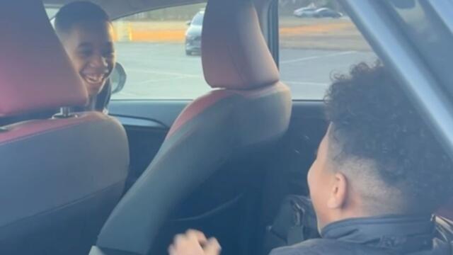 Boy Opens Car To Discover Big Brother Who Lives In Different State | Happily TV