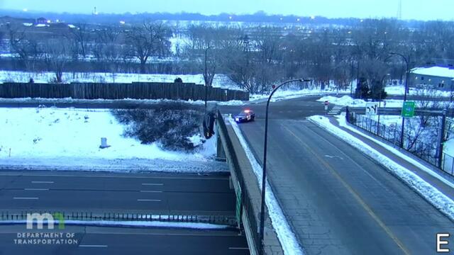 Teenagers drive stolen car off bridge during police pursuit