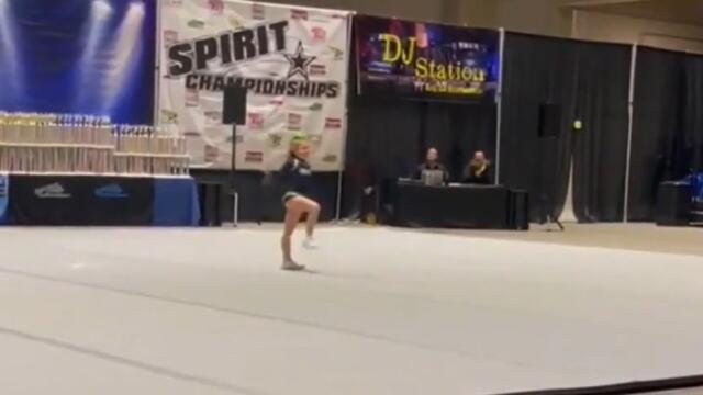 Eight-year-old cheerleader wins competition by herself after team didn’t show up