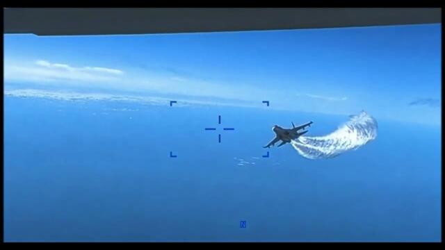 Без единого выстрела! Видео встречи американского MQ Reaper и российского Су-27