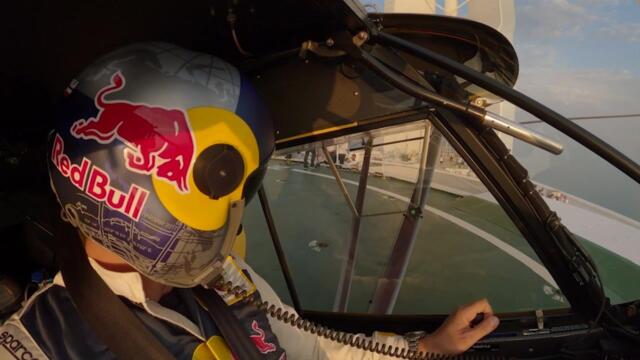 Czepiela completes world-first by landing plane on top of Burj Al Arab in Dubai