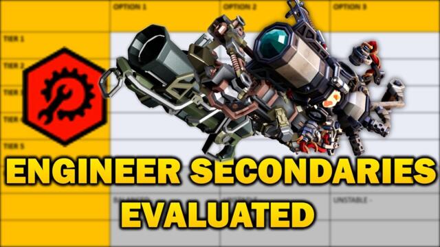 Full Analysis of Engineer's Secondary Weapons (Deep Rock Galactic)