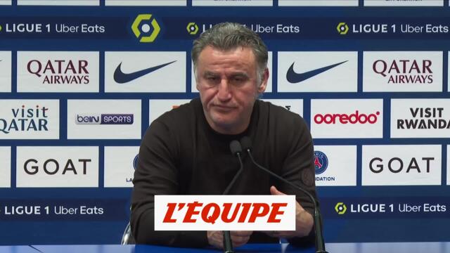 Galtier : « Ce match ne doit pas tout remettre en cause » - Foot - PSG