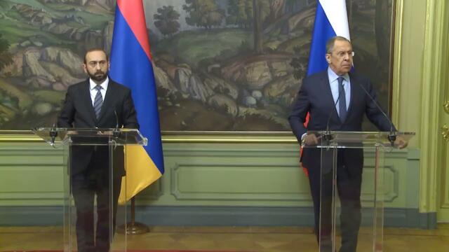 Совместная пресс-конференция С.Лаврова и А.Мирзояна, Москва, 20 марта 2023 года