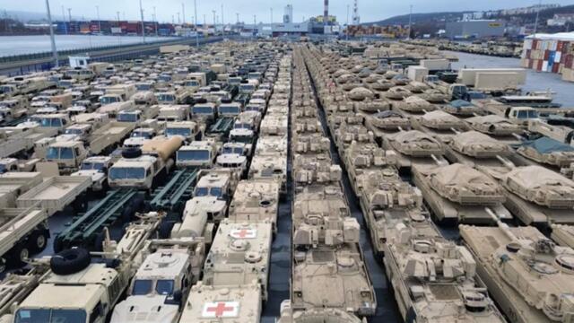 Готвят се за война! САЩ разполагат танкове и тежка техника в Източна Европа!