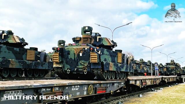 Стотици американски бойни машини Bradley Combat Vehicles пристигат в Украйна