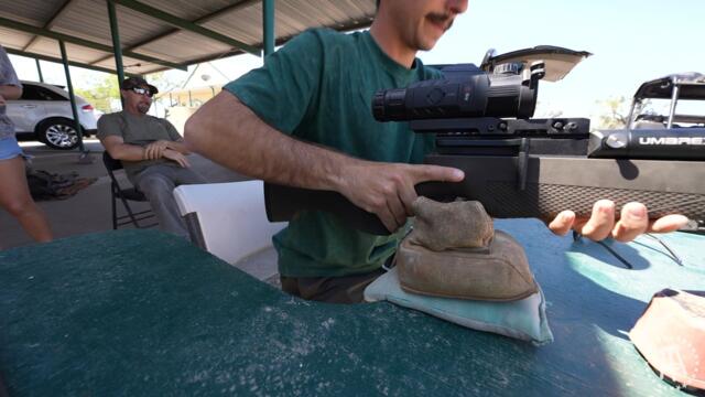 Shooting Wild Hogs with an Arrow Gun!