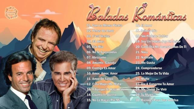 Los 30 Éxitos Puras Románticas Viejitas Pero Bonitas de Dyango, José Luis Rodríguez, Julio Iglesias