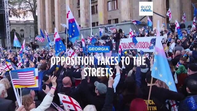 Protesters in Georgia claim government is being controlled by Moscow
