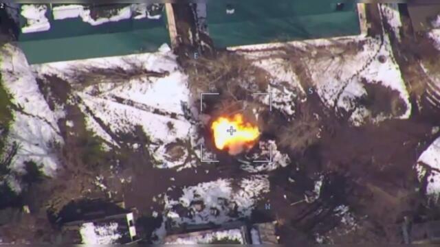 Руски дрон камикадзе унищожава американската гаубица М777 на украинската армия