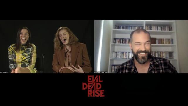 Alyssa Sutherland and Lily Sullivan on Evil Dead Rise