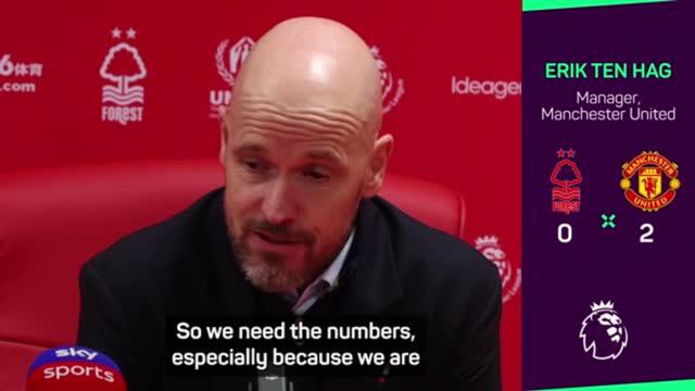 Manchester United 'need the numbers' - Ten Hag opens up on squad depth