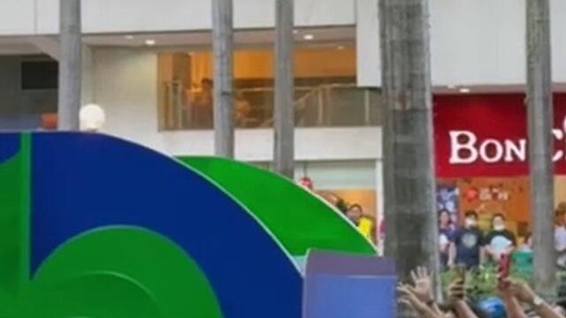 2014 Gilas World Cup teammates June Mar Fajardo and Jeff Chan lead the Fiba World Cup draw parade