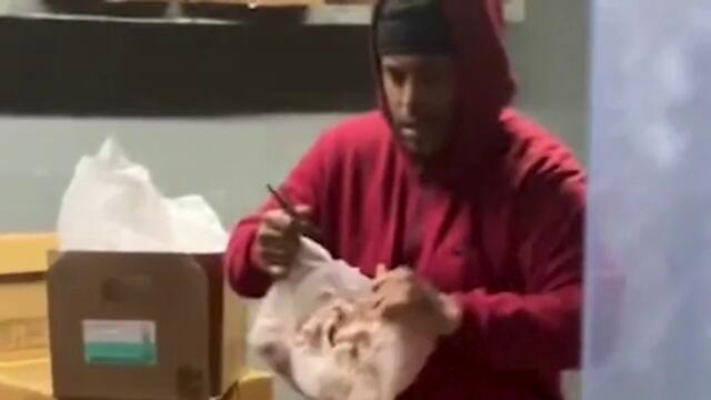 Moment Popeyes employee trashes restaurant after ‘not getting paid for a month’