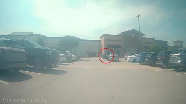 Texas mall shooting: Dashcam captures moment gunman opens fire