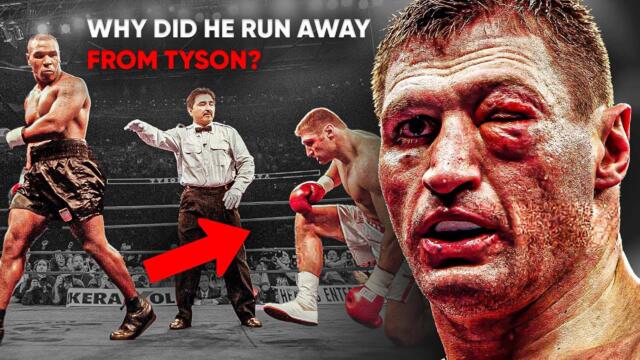 The GIANT boxer who WENT FLEEING from MIKE TYSON in the middle of the FIGHT