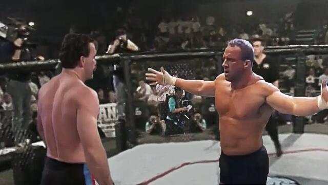 Mark Coleman destroys Don Frye. The Hammer is the godfather of Ground ...