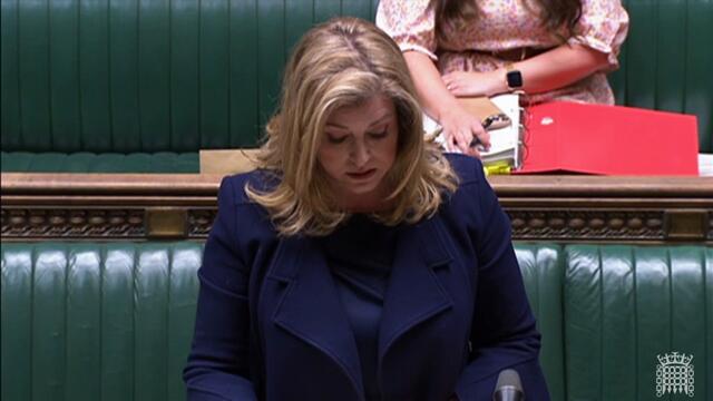 Penny Mordaunt pays an emotional tribute to former MP Karen Lumley at House of Commons