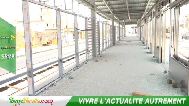 La gare du TER de Guédiawaye complétement saccagée par les manifestants