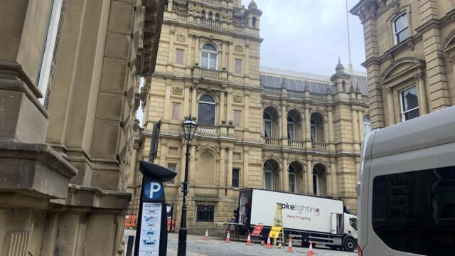 Film crews in Halifax for A Gentleman in Moscow