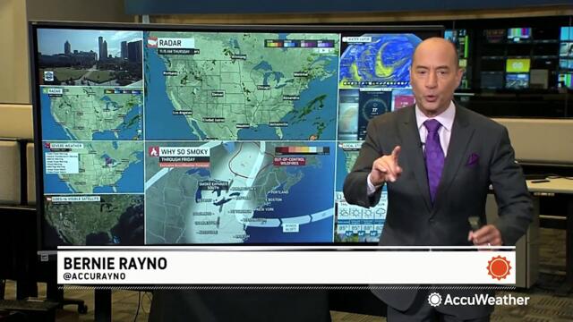 How AccuWeather tracks the movement of the blanket of smoke