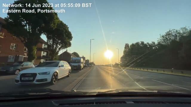 🇬🇧 Early Morning Relaxing Drive from Portsmouth to Cowplain