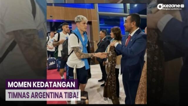 Momen Kedatangan Timnas Argentina Tanpa Messi di Bandara Soetta