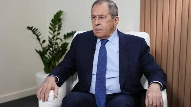 Интервью С.В.Лаврова телеканалу RT «на полях» XXVI ПМЭФ'23, Санкт-Петербург, 16 июня 2023 года